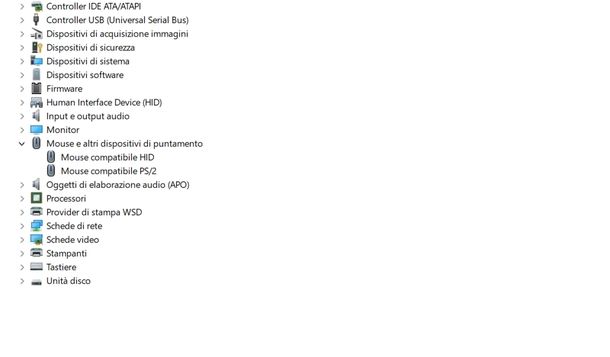 Verificare attivazione touchpad Windows