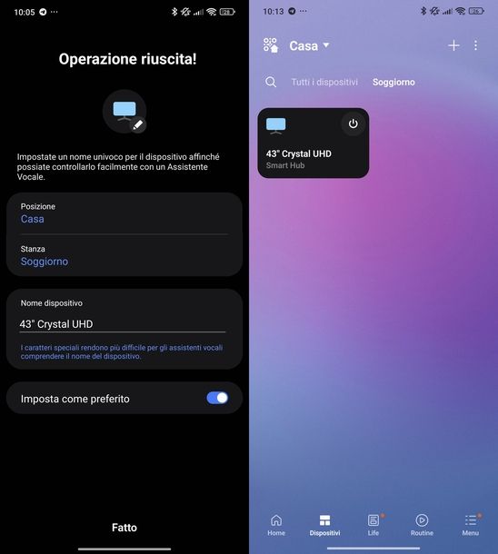 Mettere timer accensione Smart TV Samsung app SmartThings