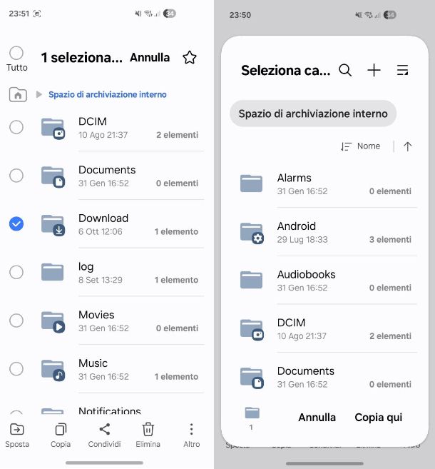 Come fare il backup della scheda SD su Samsung