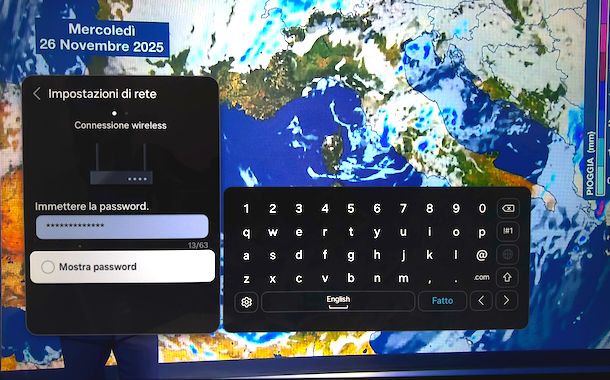 Collegare TV Samsung a Internet wireless
