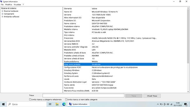 Come verificare se Secure Boot è già attivo