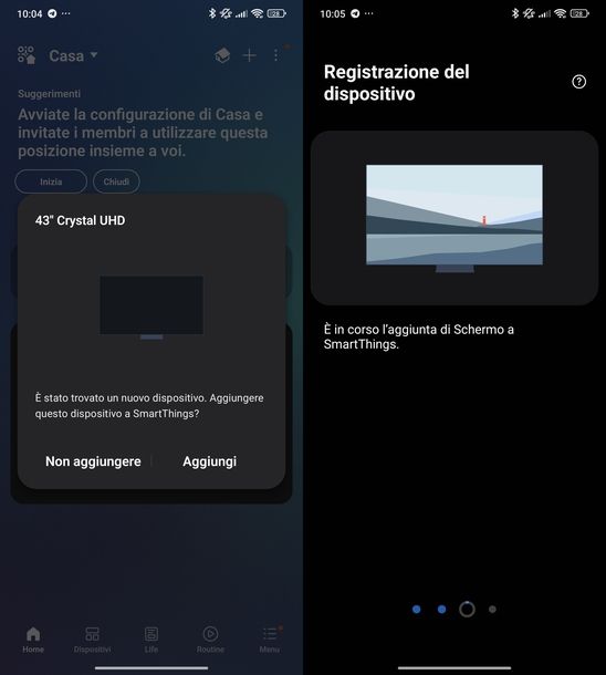 Mettere timer accensione Smart TV Samsung app SmartThings