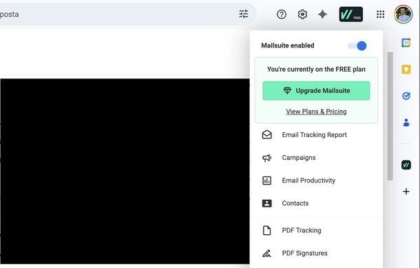 Mailsuite estensione