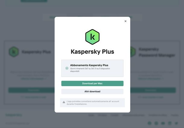 Download Kaspersky macOS