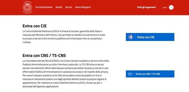 accedere a pagoPA senza SPID esempio