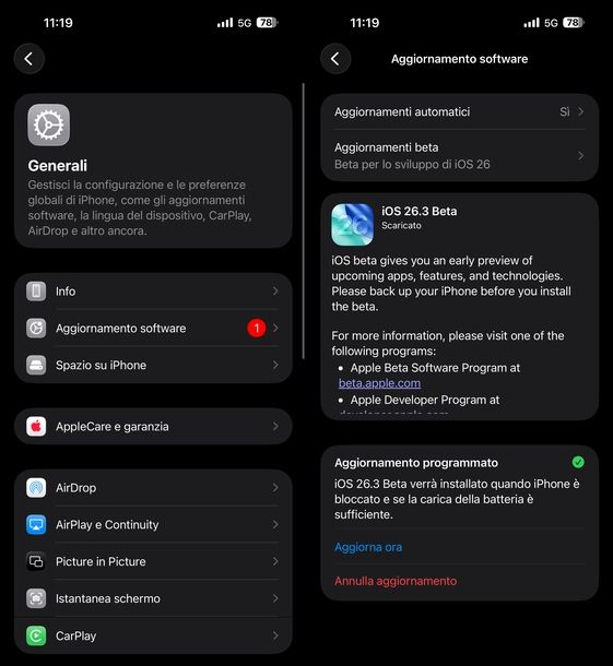 Attivare Liquid Glass su iPhone