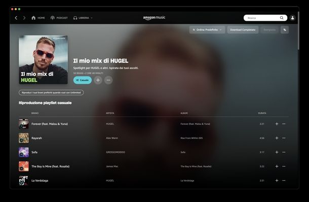 Scaricare Amazon Music macOS