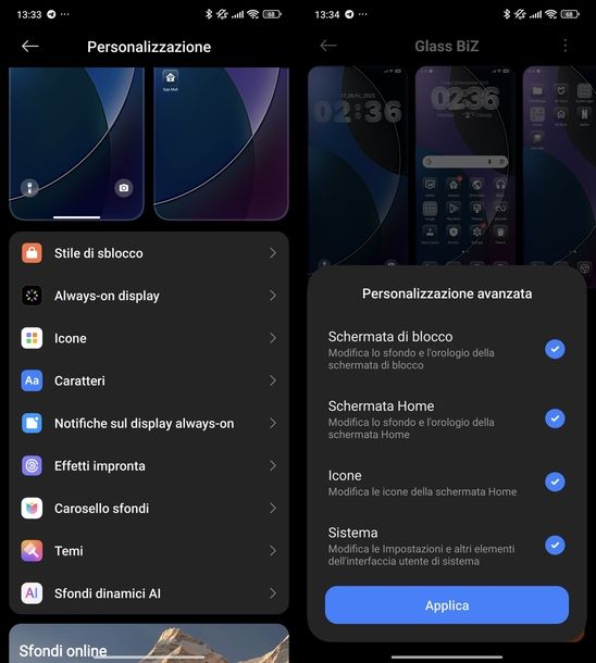 Tema Liquid Glass Xiaomi