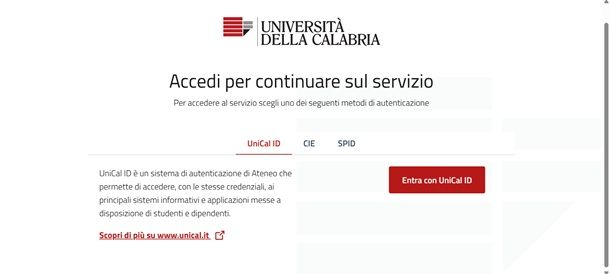 Come si crea l'email istituzionale UniCal