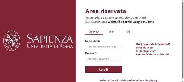 Come si crea l'email istituzionale Sapienza