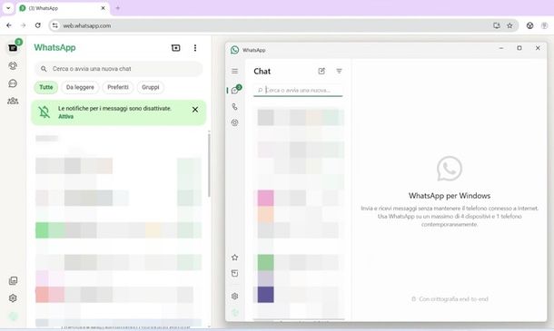 due account WhatsApp su PC
