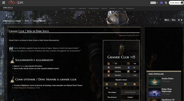 Migliori armi Dark Souls