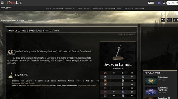 Migliori armi Dark Souls