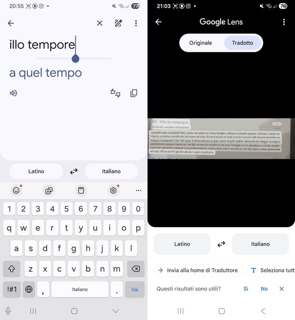 Google Traduttore latino