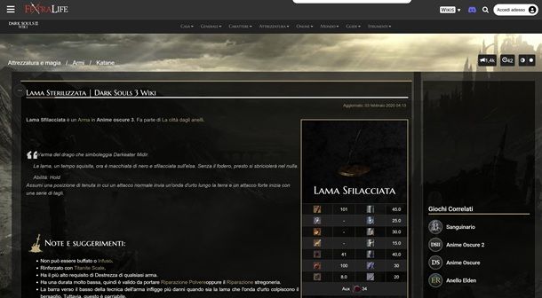 Migliori armi Dark Souls