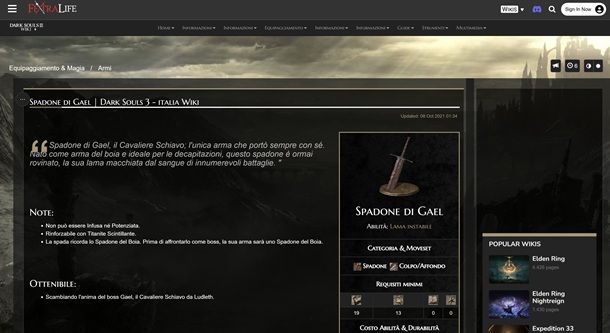 Migliori armi Dark Souls