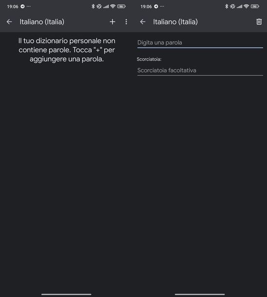 Mettere suggerimenti tastiera Gboard Android