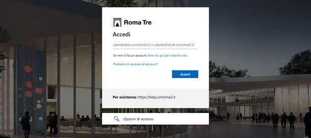 Come si crea l'email istituzionale Roma Tre