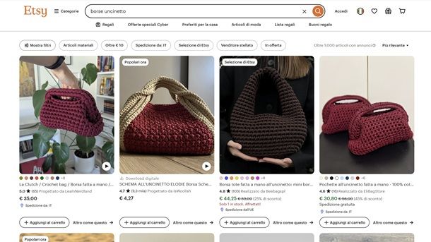 Siti per borse
