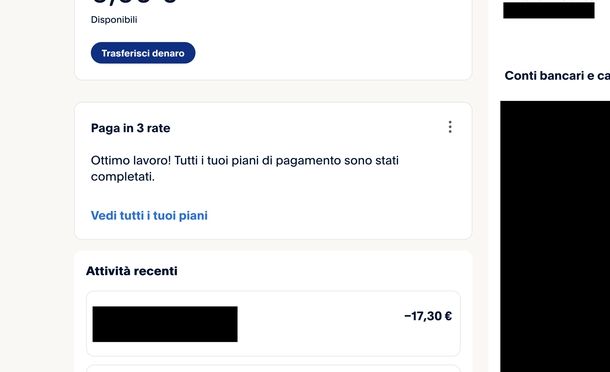 Gestire pagamenti esistenti PayPal
