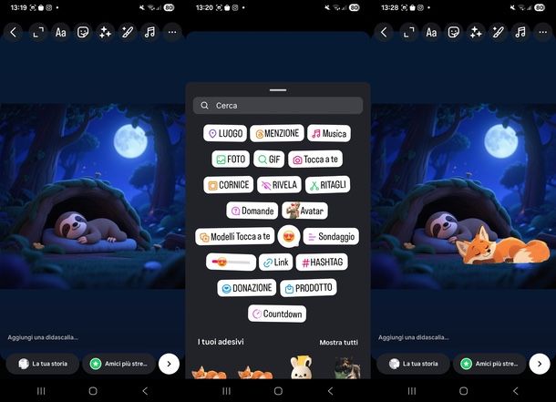 Funzione Ritagli Instagram stories