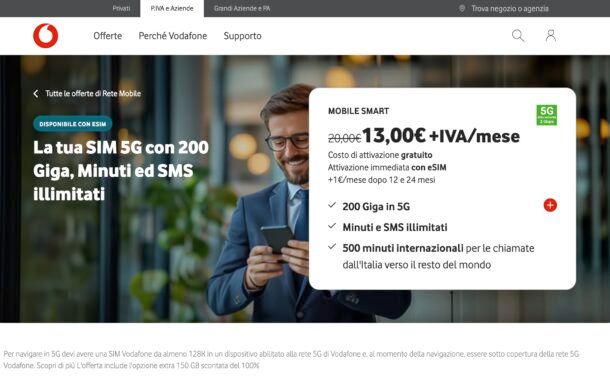 offerte Vodafone business