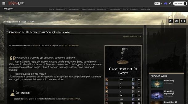 Migliori armi Dark Souls