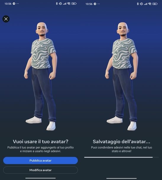 Creare avatar per WhatsApp Android
