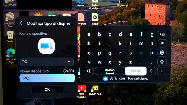Rinominare ingresso HDMI Smart TV Samsung