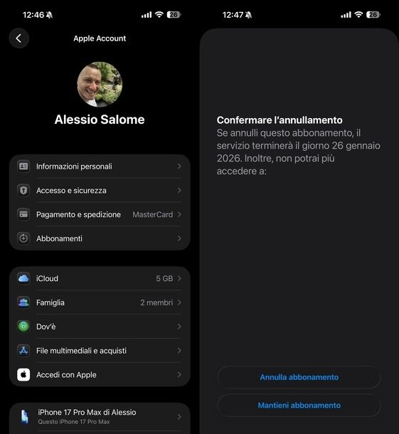 Disdire abbonamento Meetic iOS
