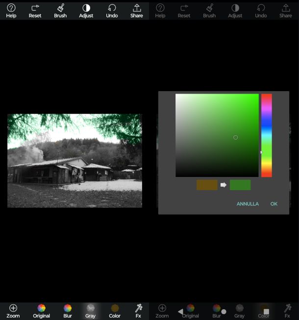 schermate app Colorize Color changer
