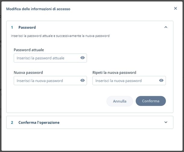 Cambiare password SPID InfoCert