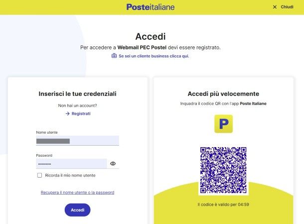 PEC Poste Italiane