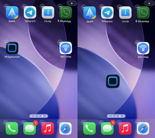 Personalizzazione schermata Home iOS