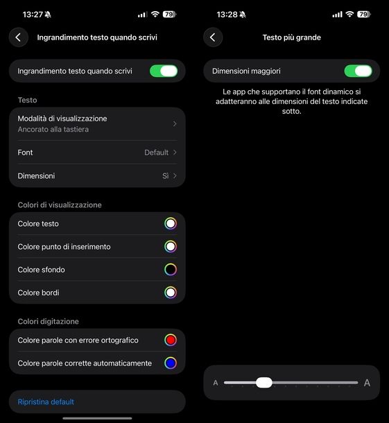 Ridimensionare schermo iPhone