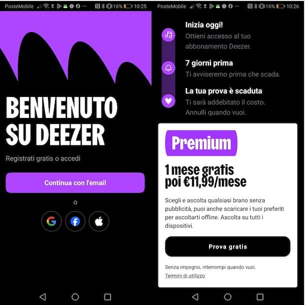 Avere Deezer Premium su Android