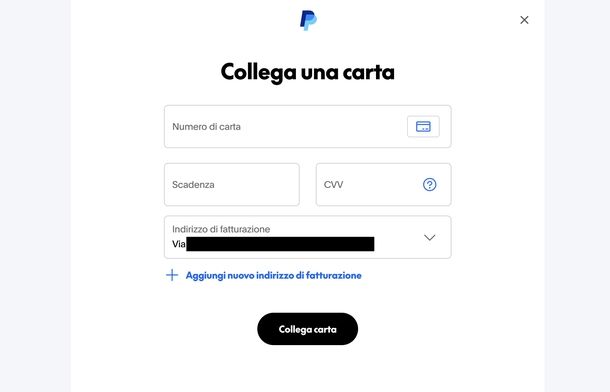 Aggiungere metodi di pagamento idonei PayPal