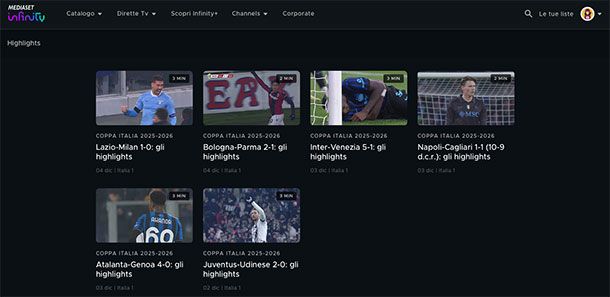 Come vedere Milan-Inter: Coppa Italia