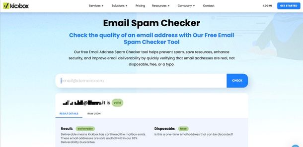 email spam checker
