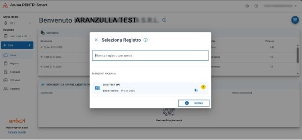 Creazione di registro di carico e scarico