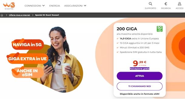 Tariffe mobile nuovo numero