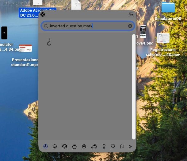 punto di domanda al contrario