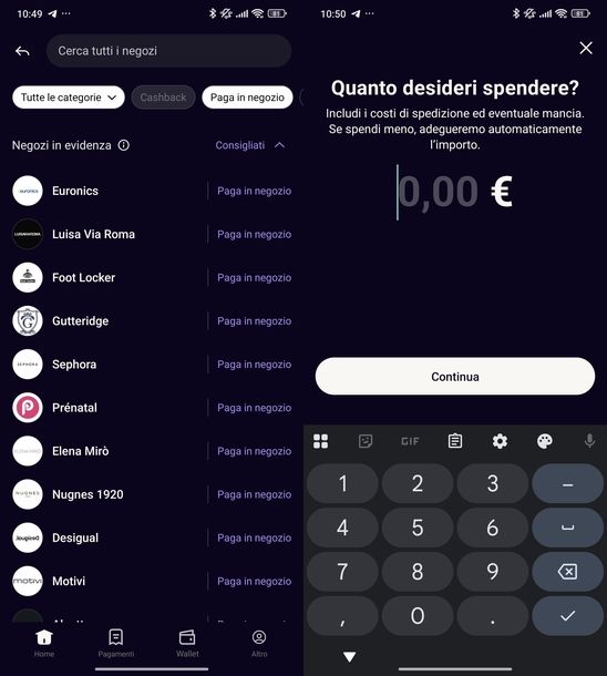 Attivare Klarna per pagare in negozio