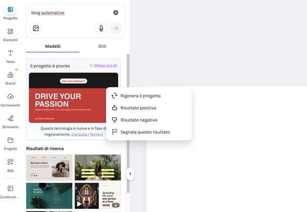 Creare sito Web con Canva