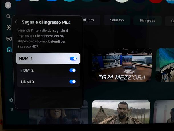 Attivare 4K sorgente Smart TV Samsung