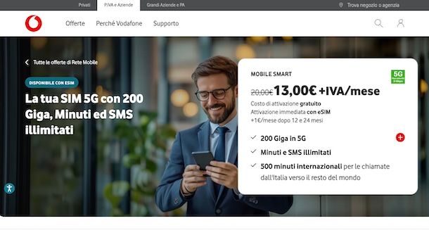 Tariffe mobile business