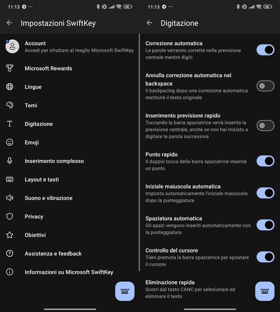 Mettere correttore automatico WhatsApp Microsoft SwiftKey Android