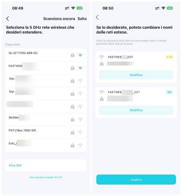 Configurazione range extender TP-Link