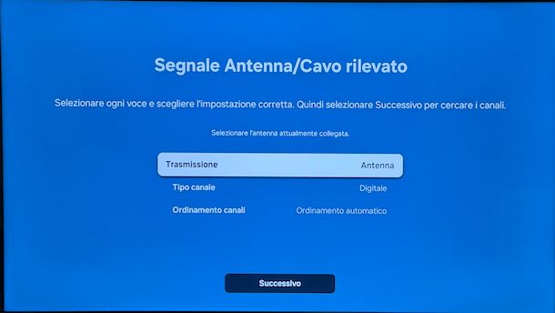 Sintonizzazione automatica canali Smart TV Samsung