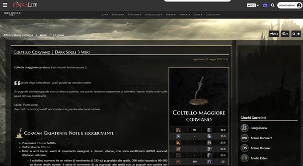 Migliori armi Dark Souls